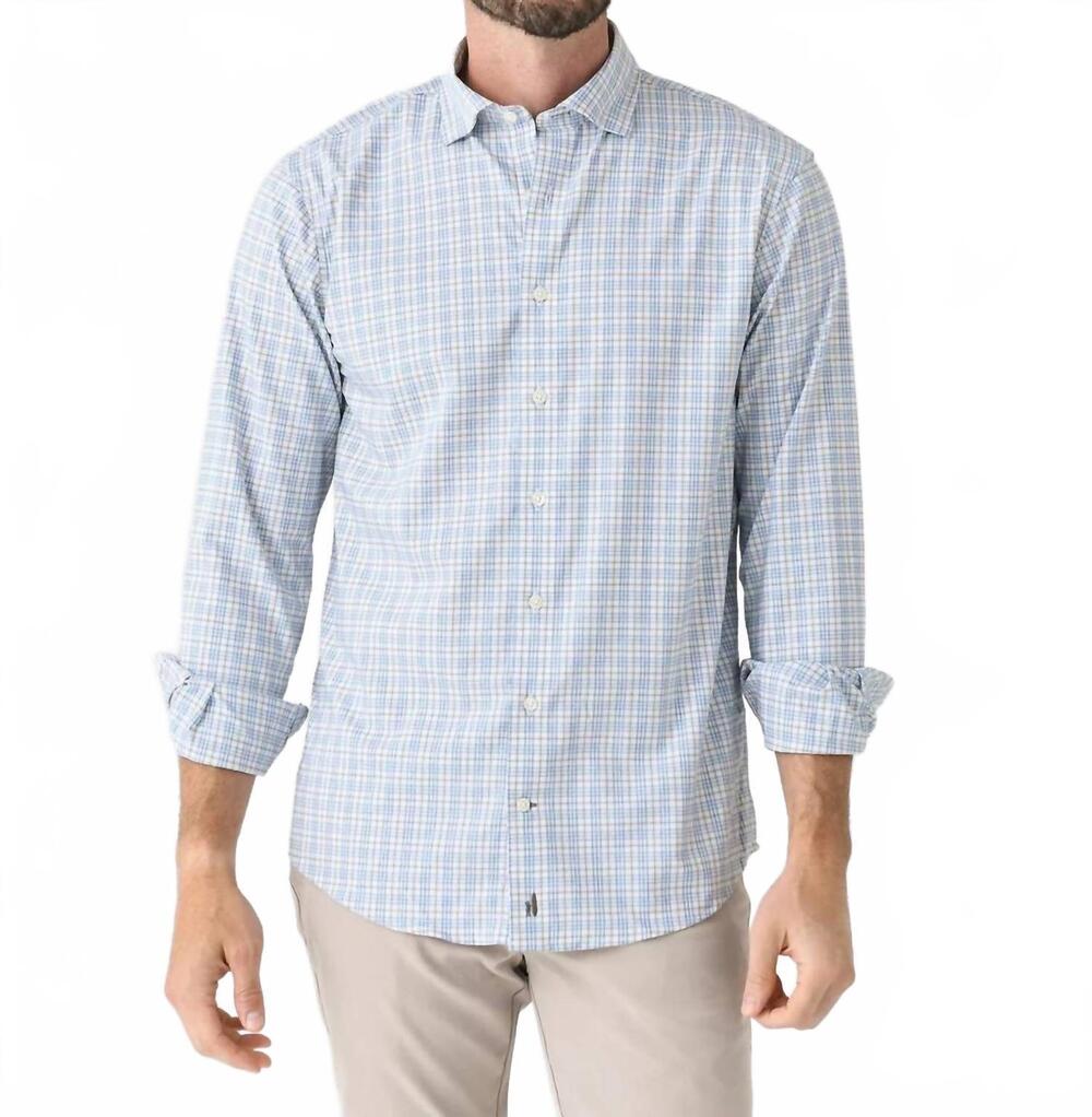 NEW JOHNNIE-O ferdinand performance button down shirt in white